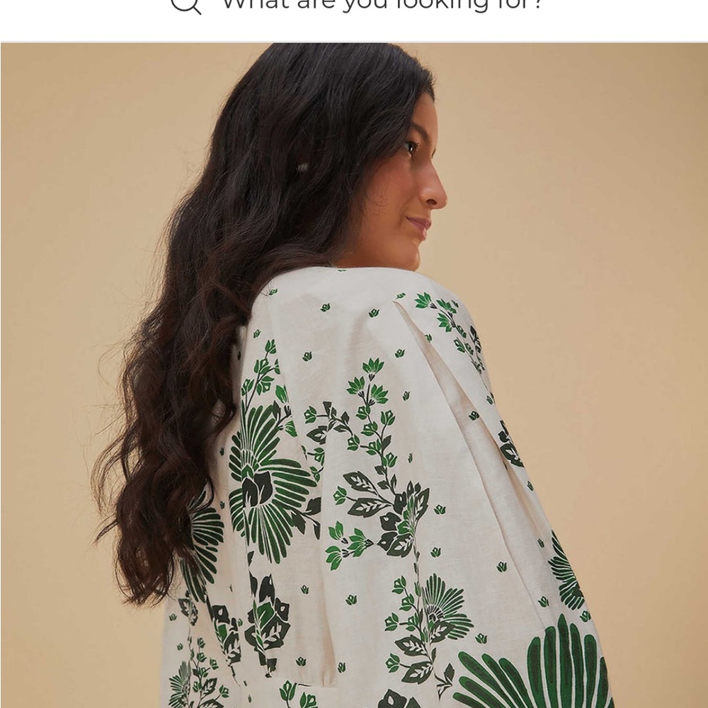 Farm Rio Forest Soul Elegant Green Floral Maxi Dress - Picture 2 of 6